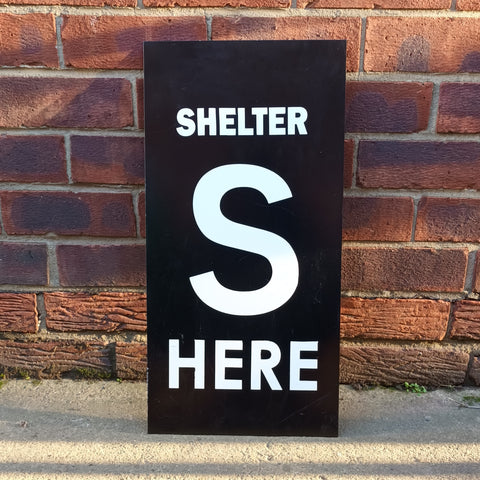 Reproduction Shelter Sign