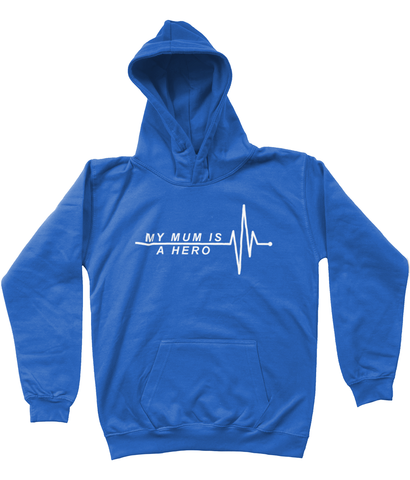 MY MUM IS A HERO Kids Hoodie
